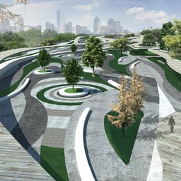 《“CURVE•曲”——重庆市九滨路滨江公园景观概念设计1》杨欣龙作品