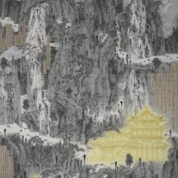 《拟水经注卷二河水 葱岭南北二河图》何季洵作品