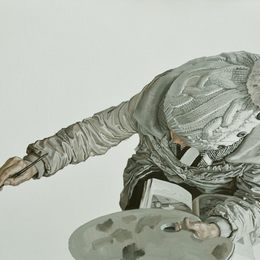 《画画的女孩儿》王自民作品