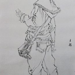 《线描四》王龙作品