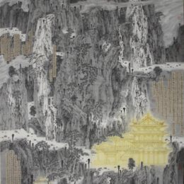 《拟水经注卷二河水 葱岭南北二河图》何季洵作品
