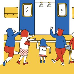 《地铁安全文明宣传广告6》邱文君作品